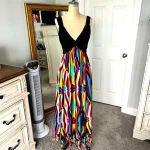 Size small bright beautiful maxi dress